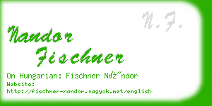 nandor fischner business card